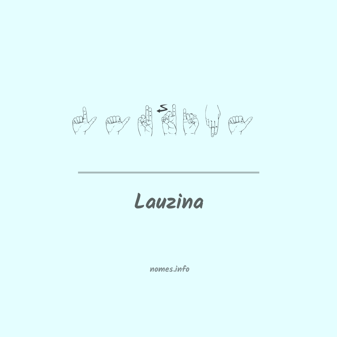 Lauzina em Libras Lauzina em Libras