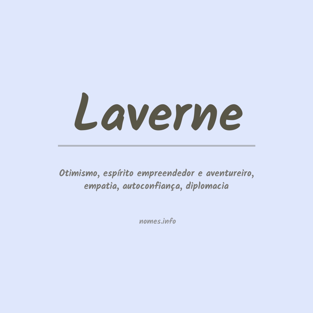 Significado do nome Laverne