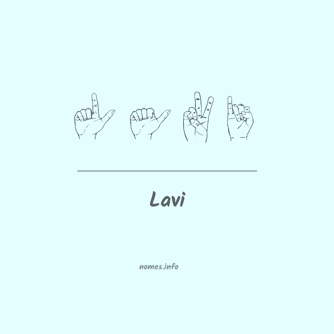 Lavi em Libras