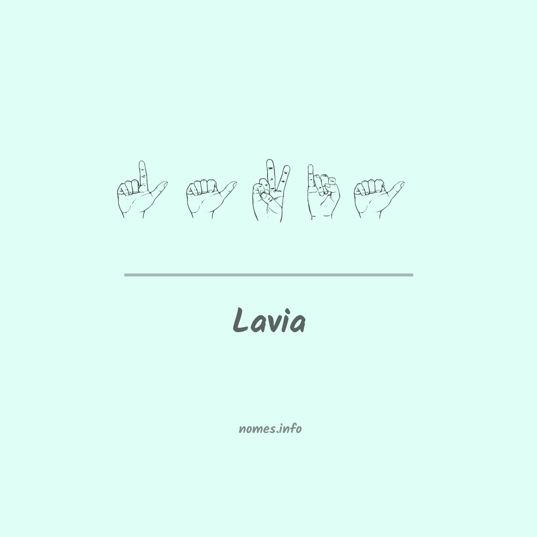 Lavia em Libras