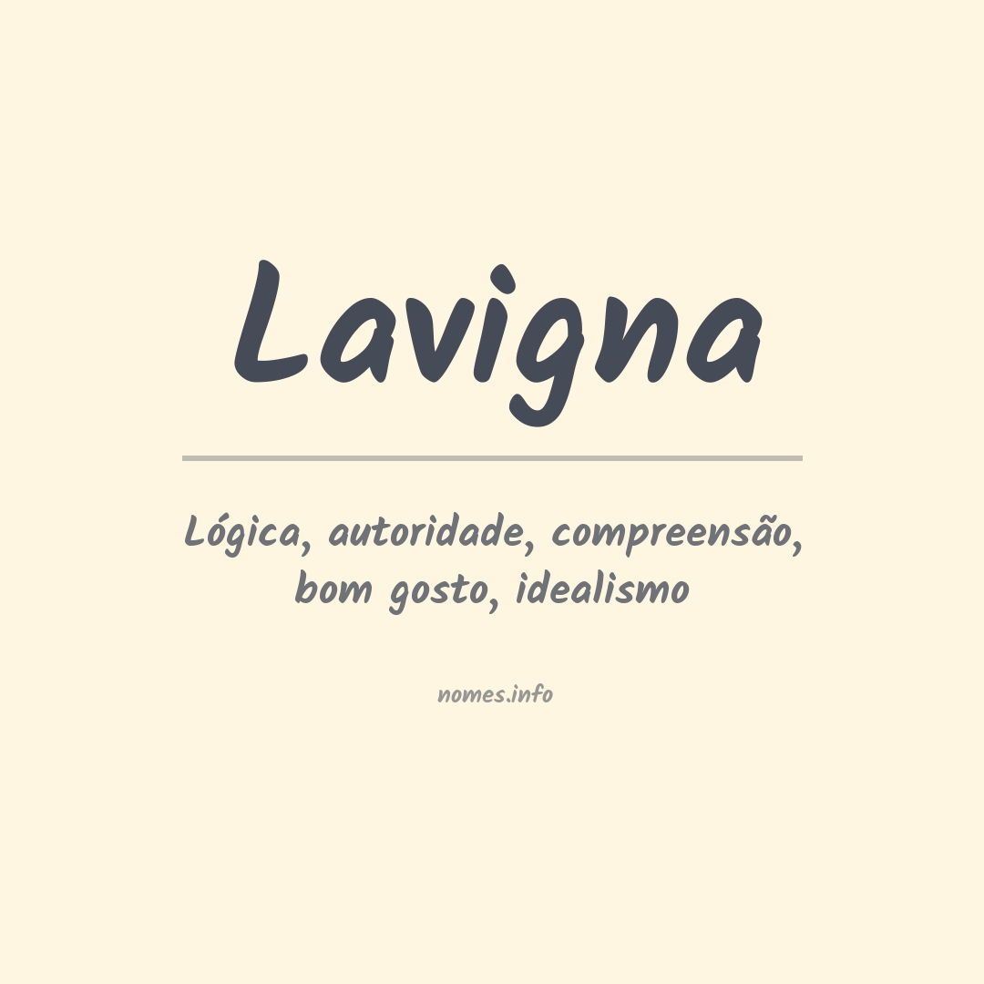 Significado do nome Lavigna