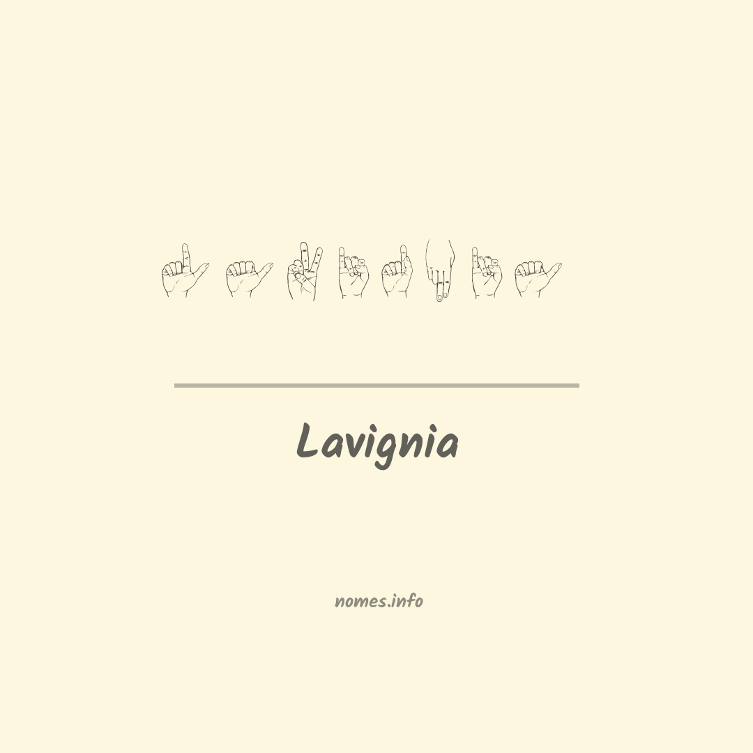 Lavignia em Libras
