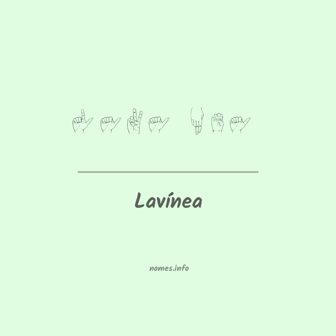 Lavínea em Libras