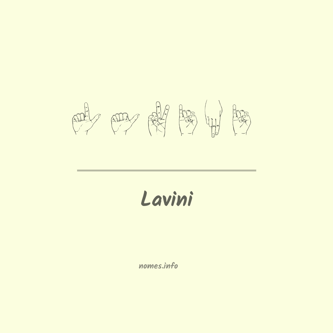 Lavini em Libras