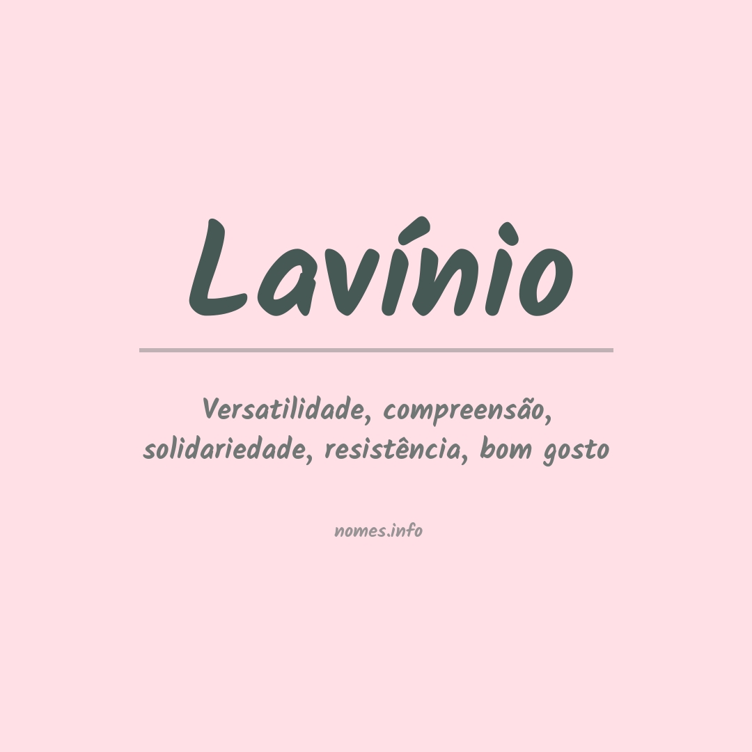 Significado do nome Lavínio