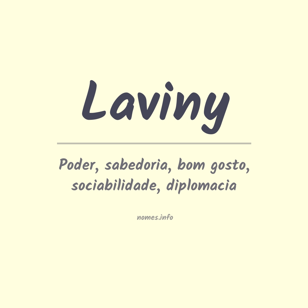 Significado do nome Laviny
