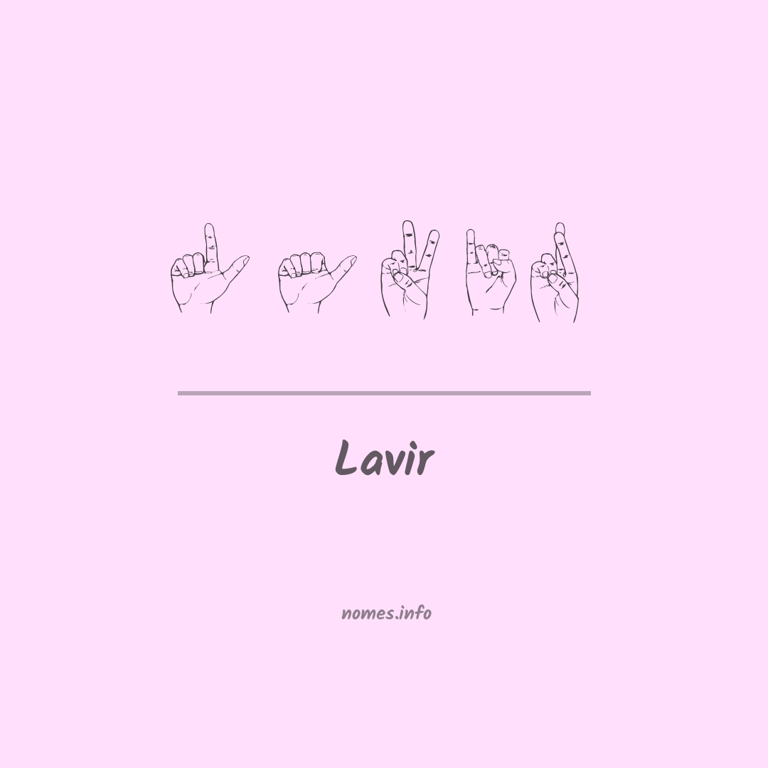 Lavir em Libras