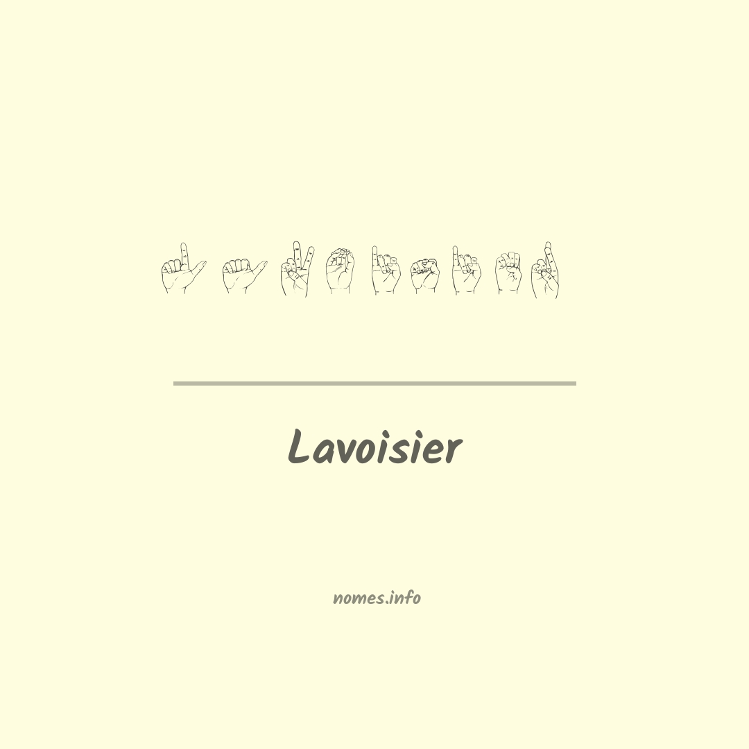 Lavoisier em Libras