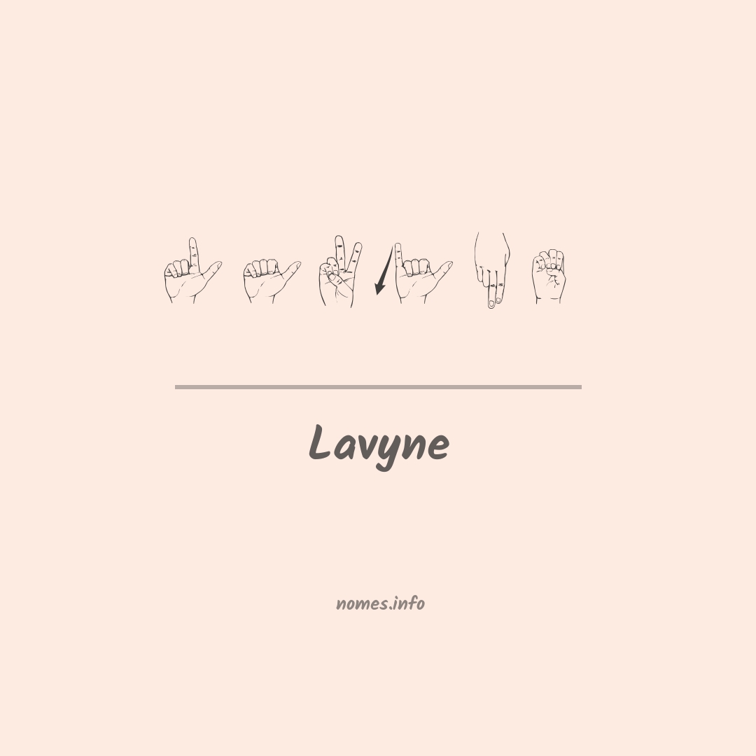 Lavyne em Libras