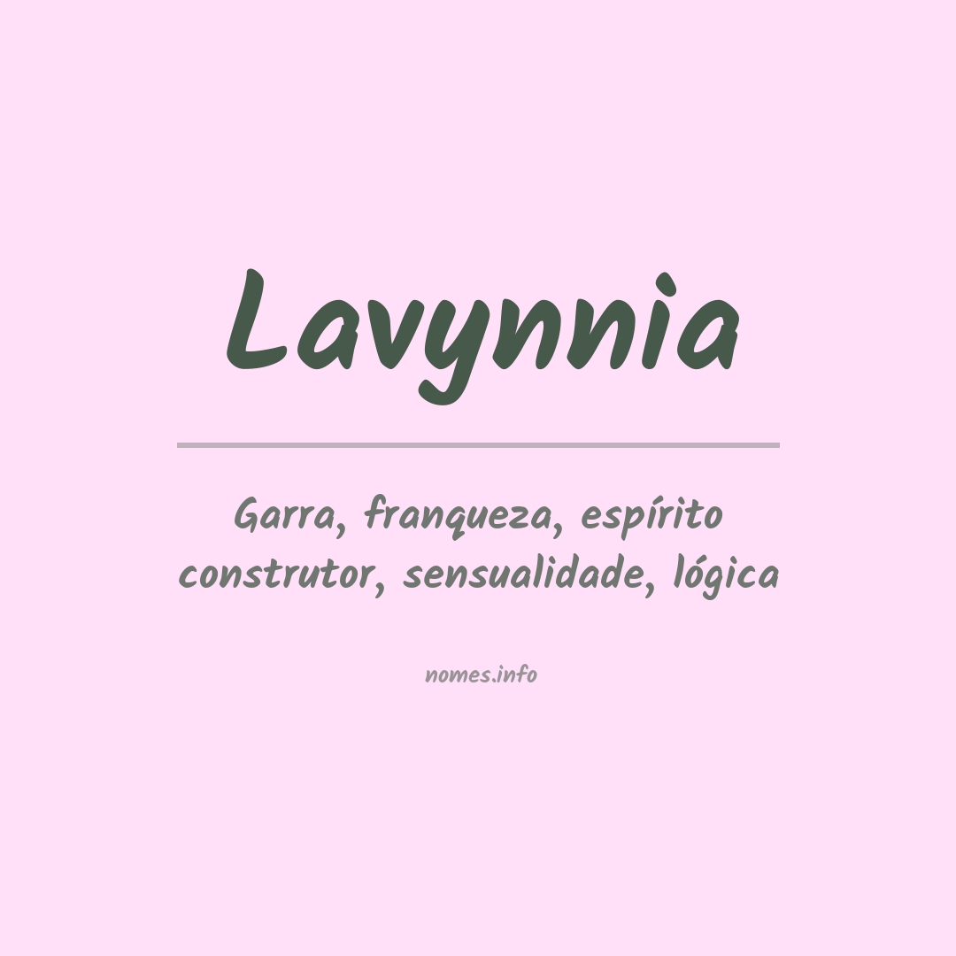 Significado do nome Lavynnia