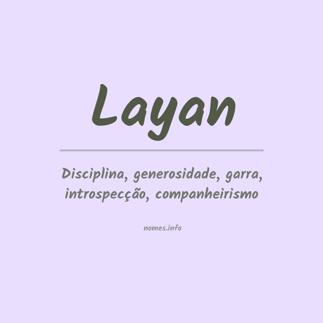 Significado do nome Layan