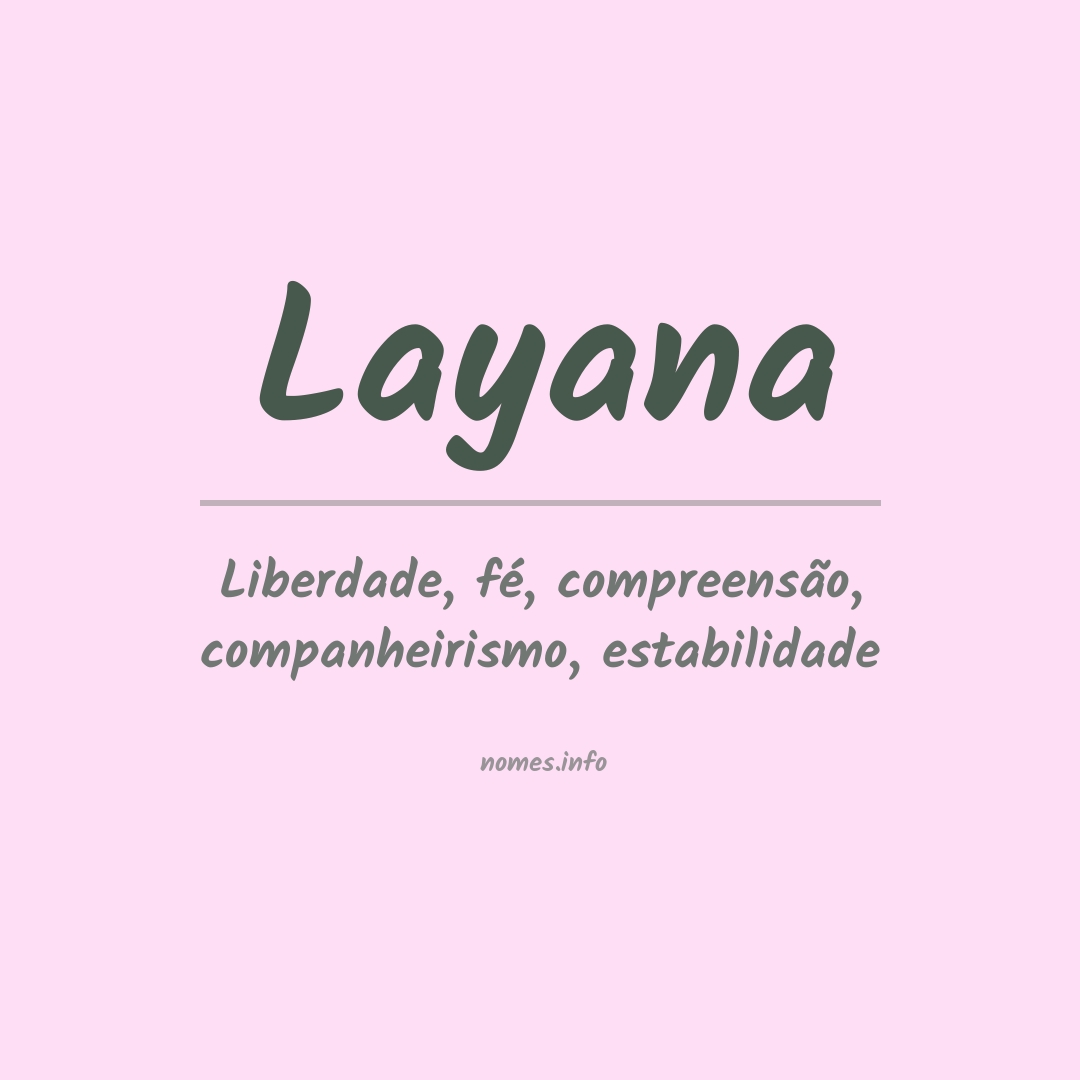 Significado do nome Layana