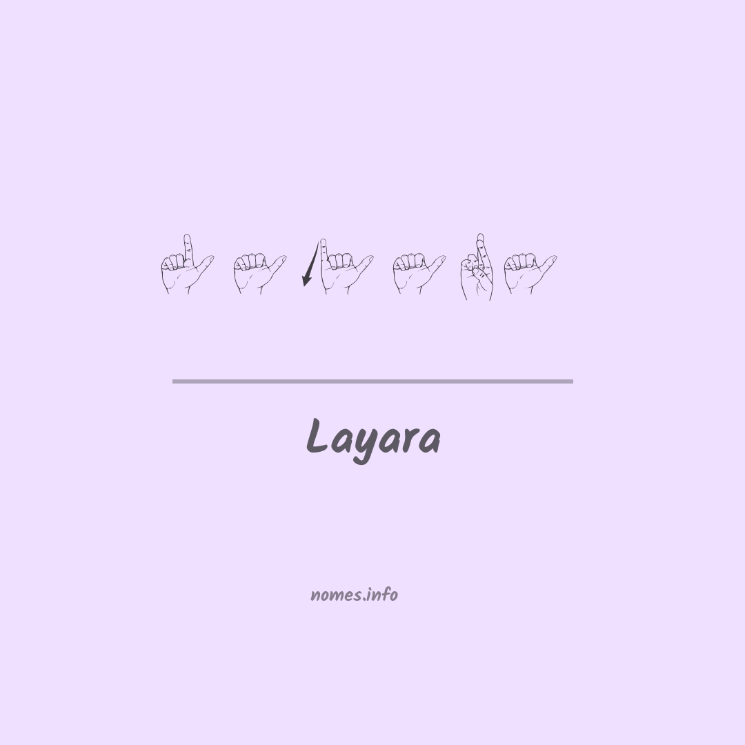 Layara em Libras