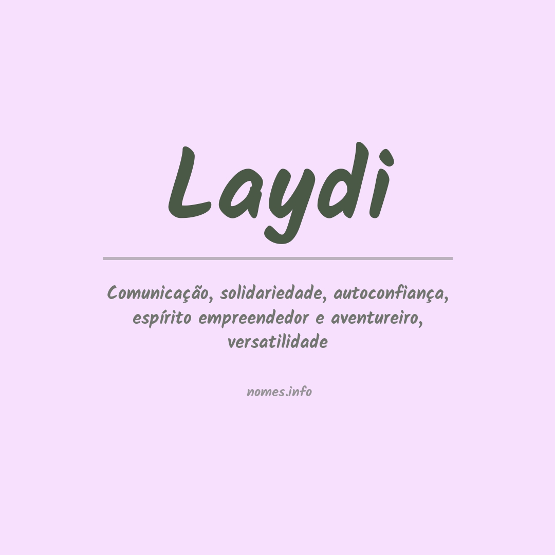 Significado do nome Laydi