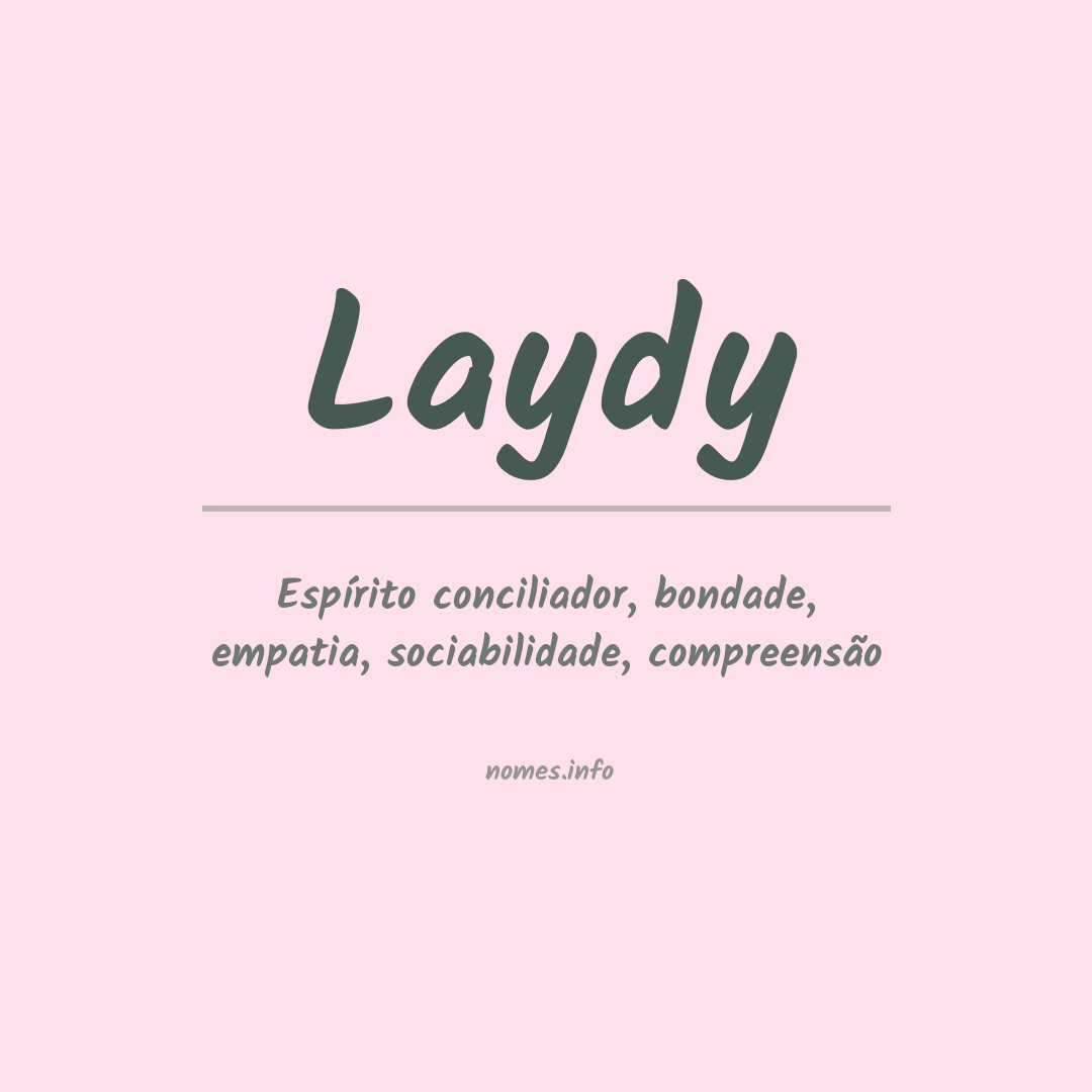 Significado do nome Laydy