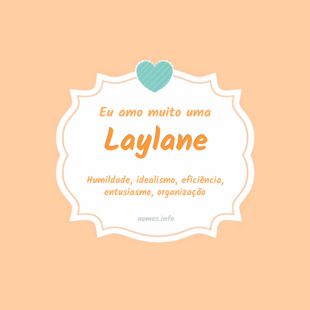 Eu amo muito Laylane