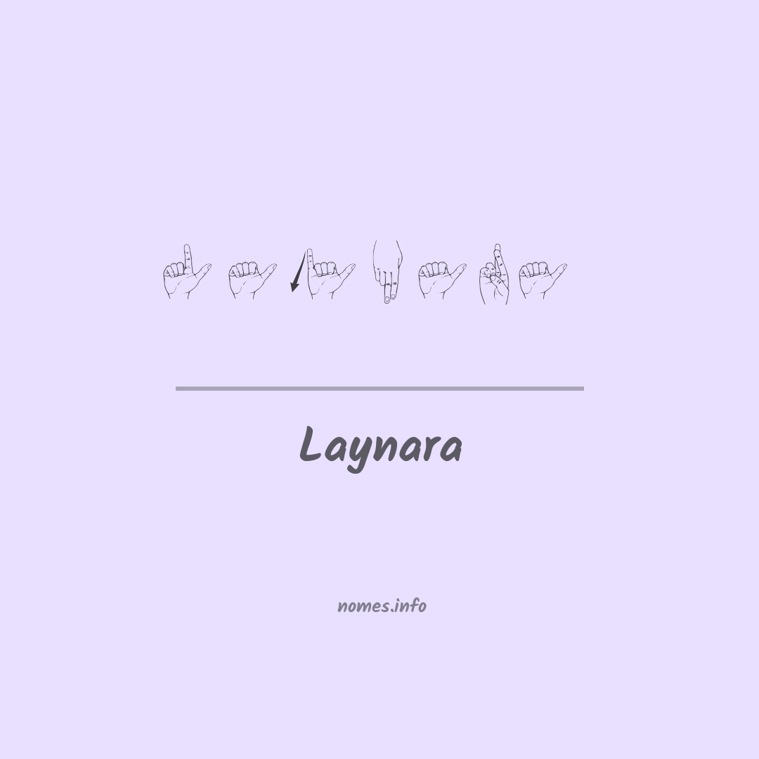 Laynara em Libras