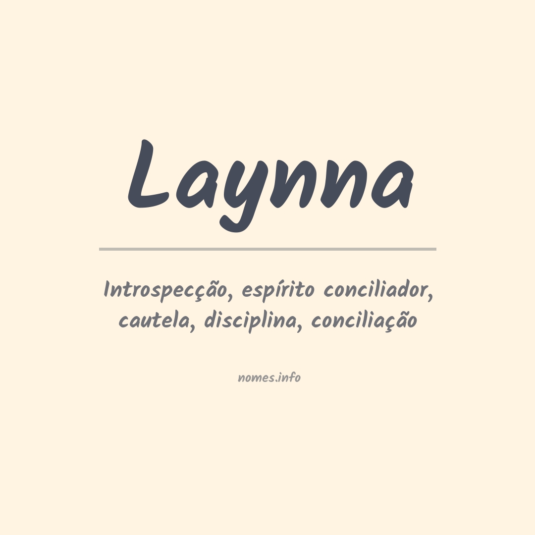 Significado do nome Laynna