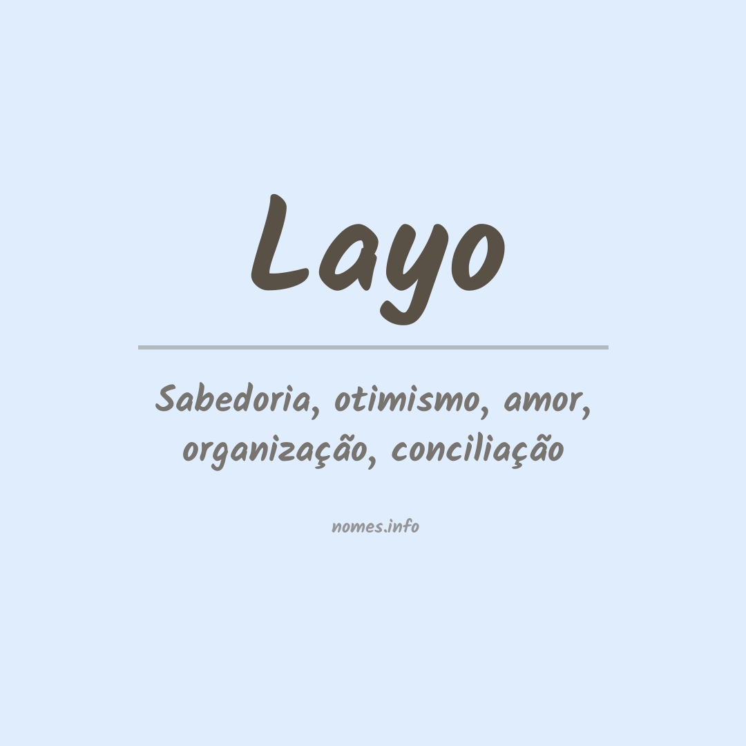 Significado do nome Layo