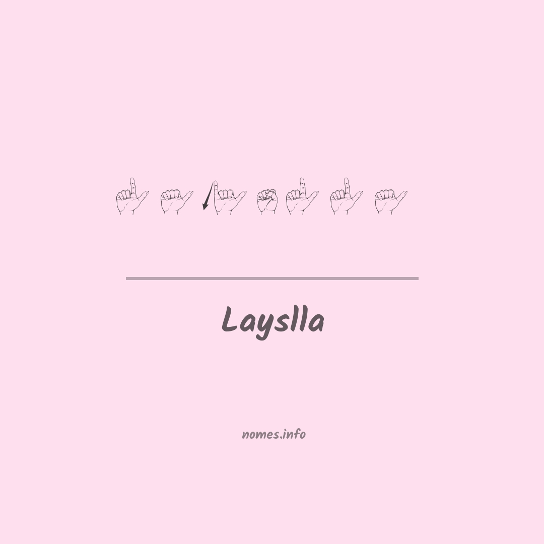 Layslla em Libras