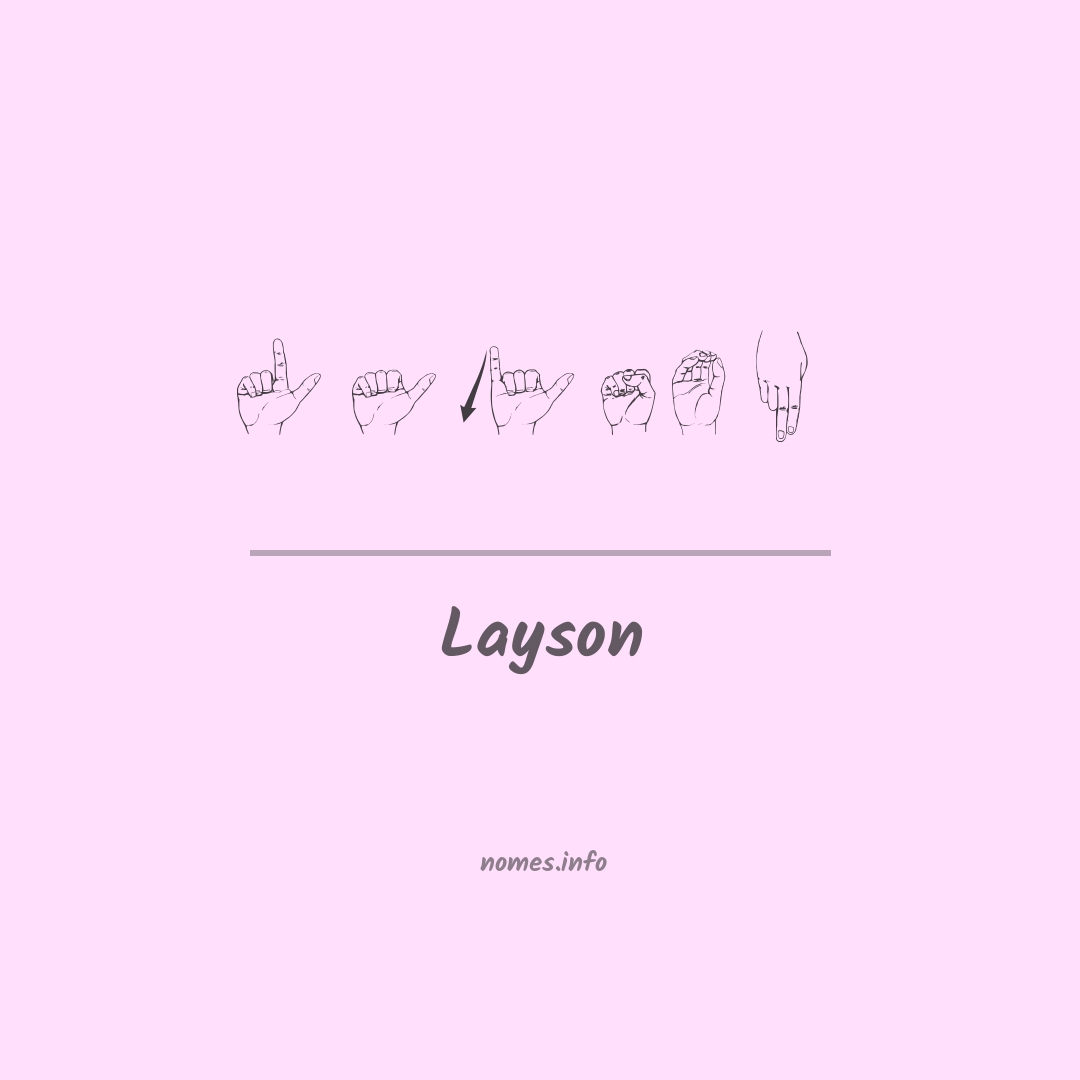 Layson em Libras