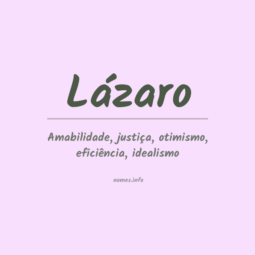 Significado do nome Lázaro