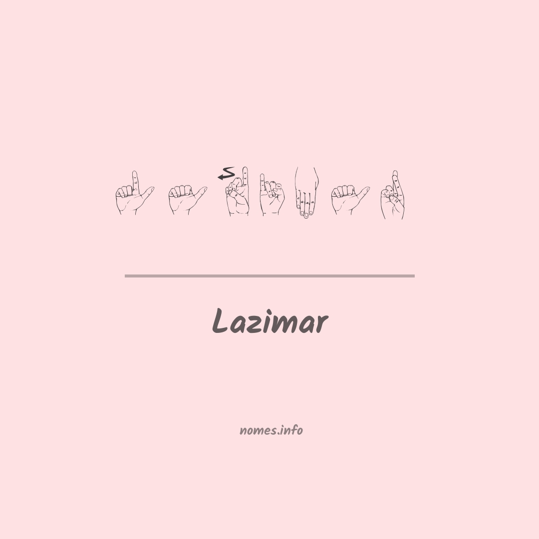 Lazimar em Libras