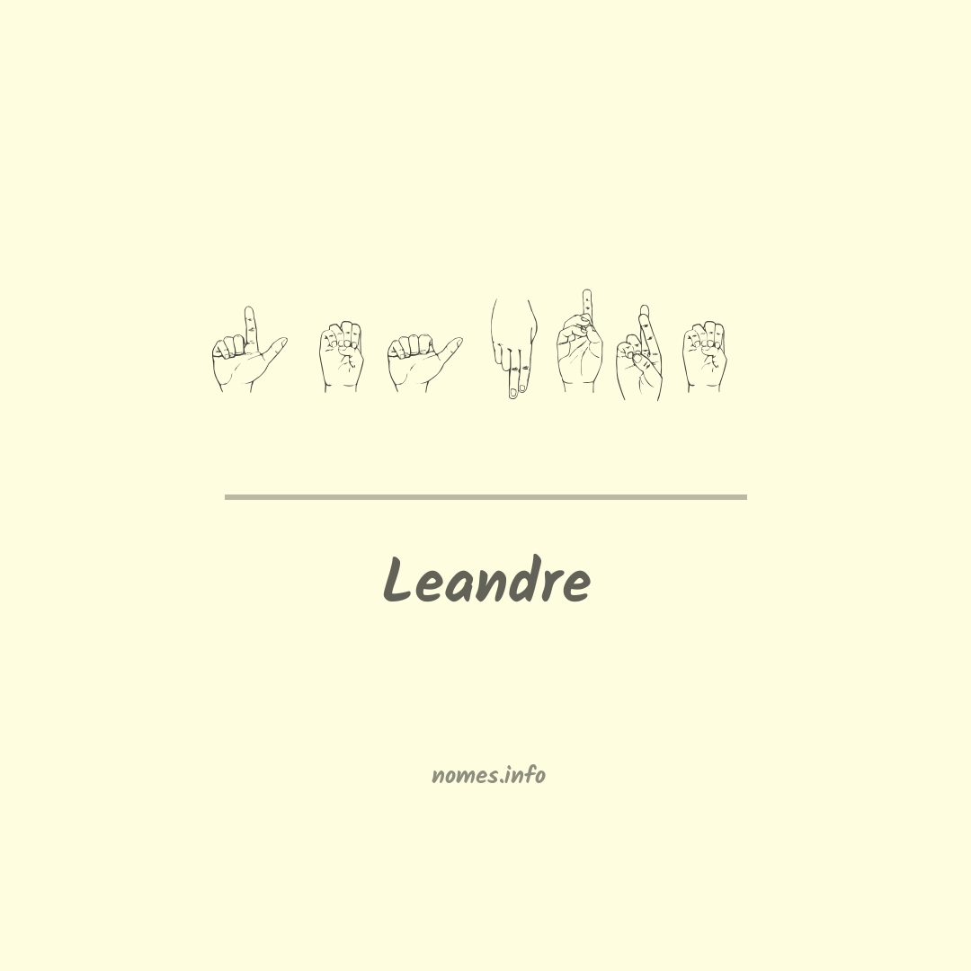 Leandre em Libras
