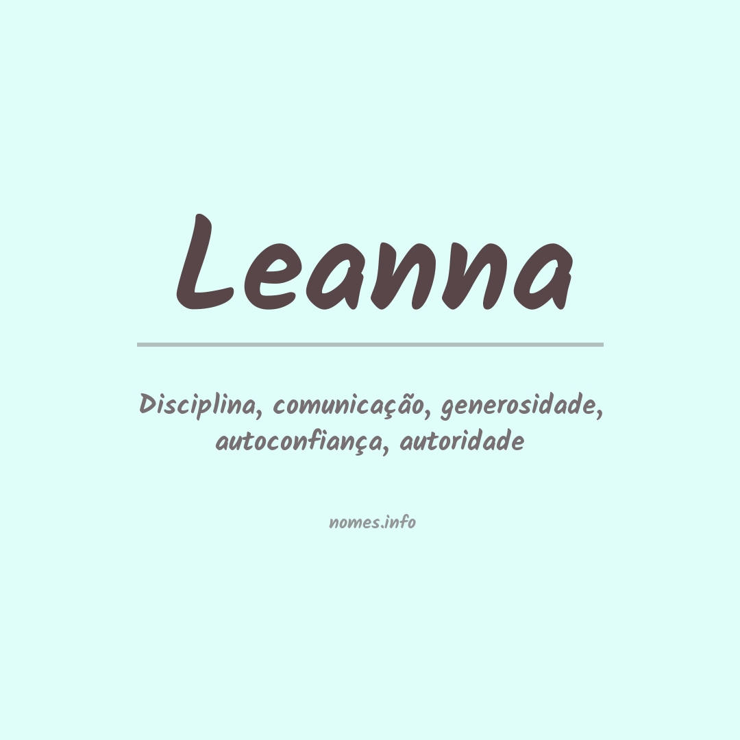 Significado do nome Leanna