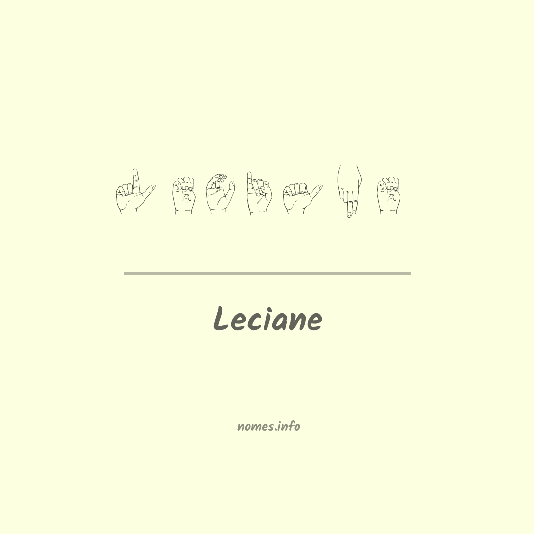 Leciane em Libras
