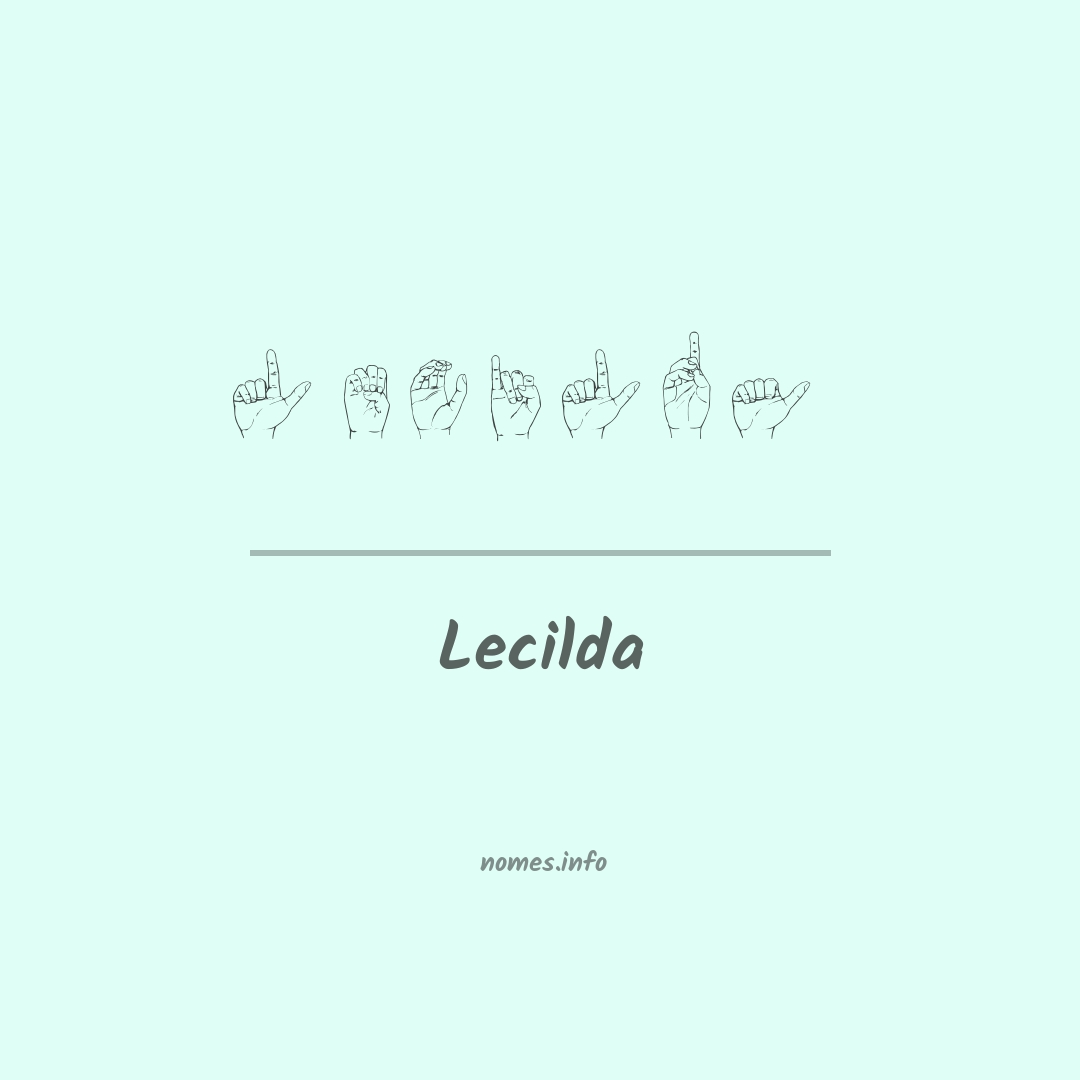 Lecilda em Libras