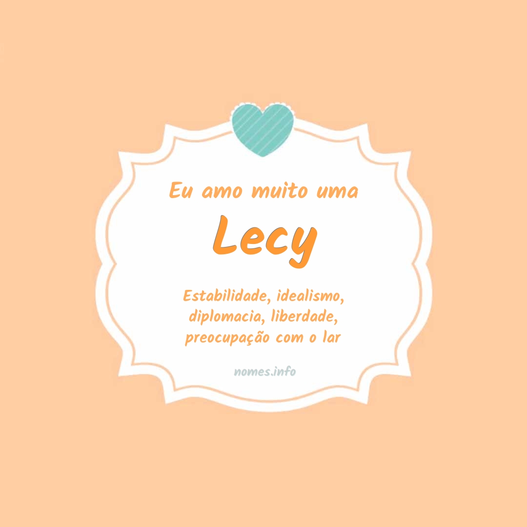 Eu amo muito Lecy