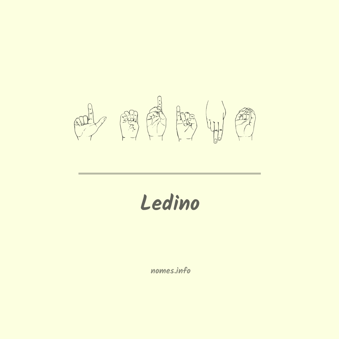 Ledino em Libras