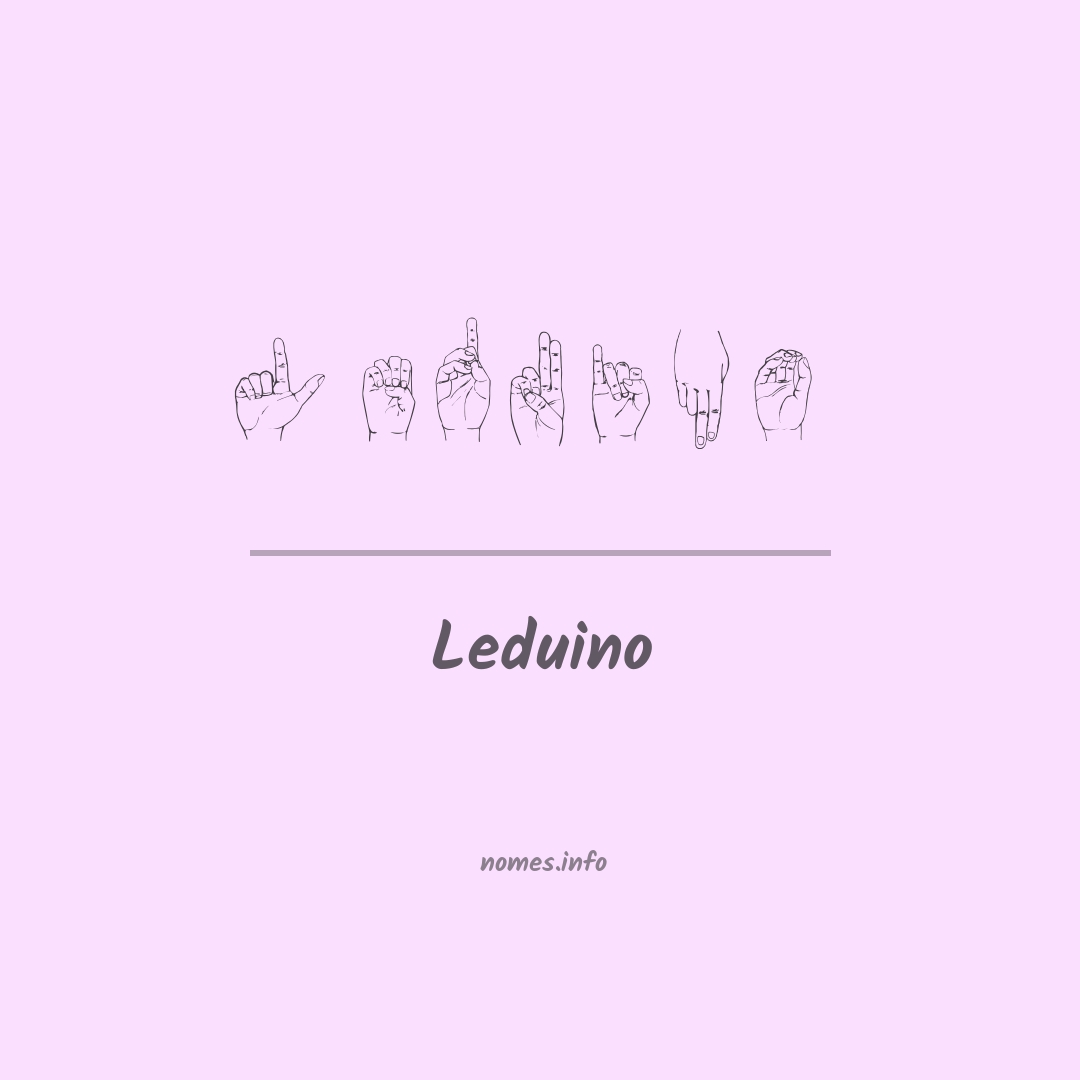 Leduino em Libras