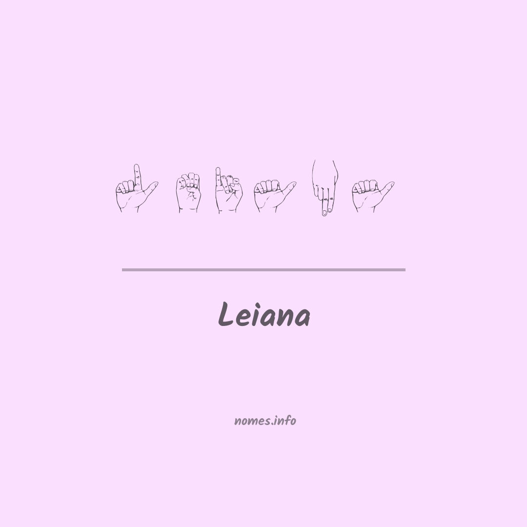 Leiana em Libras