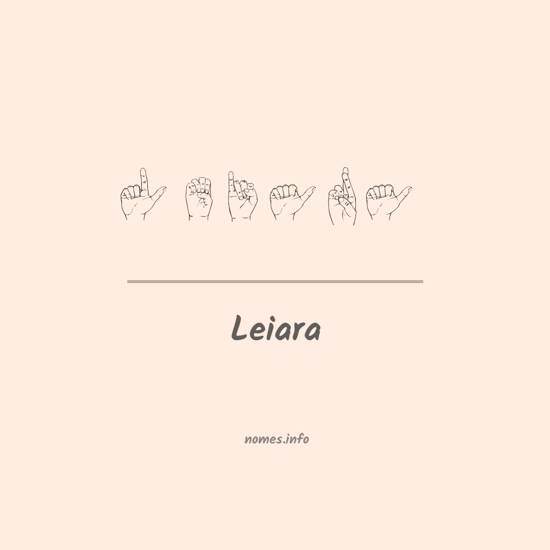 Leiara em Libras