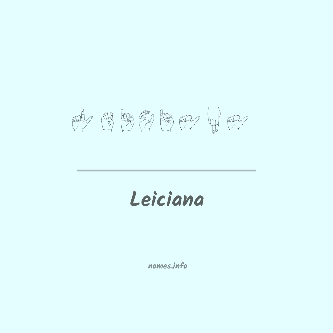 Leiciana em Libras