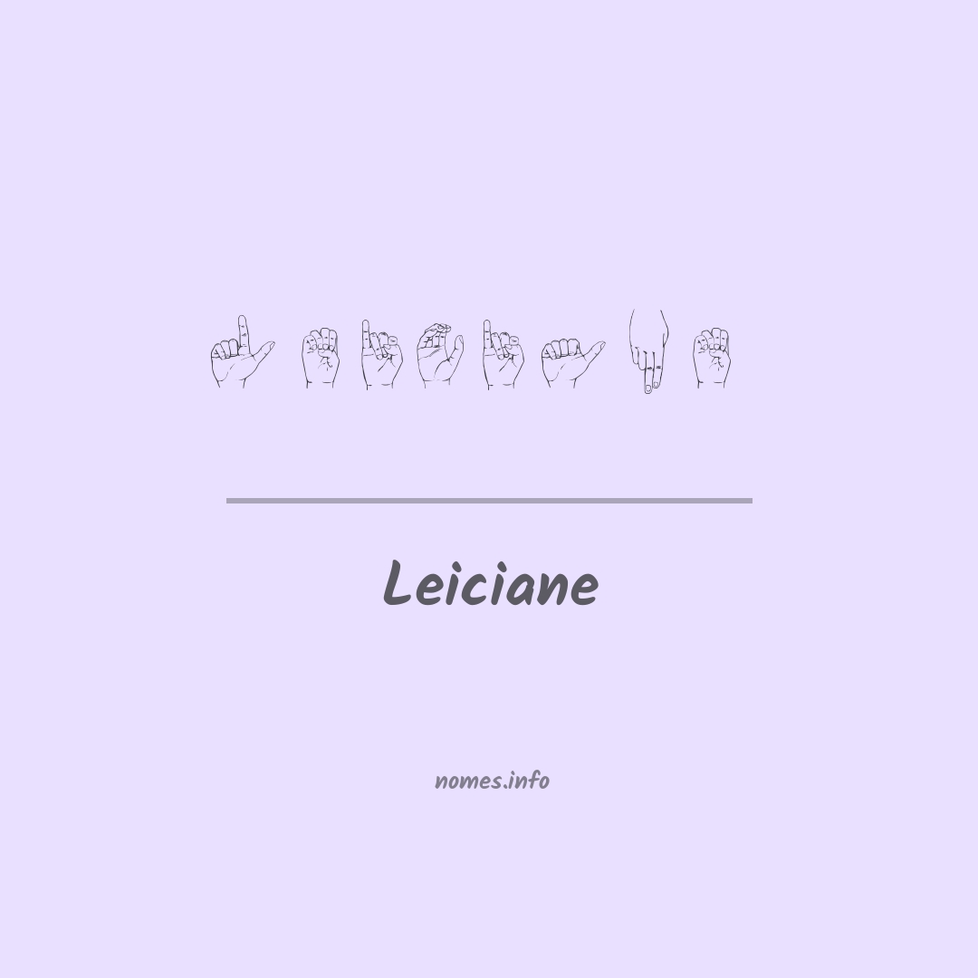 Leiciane em Libras