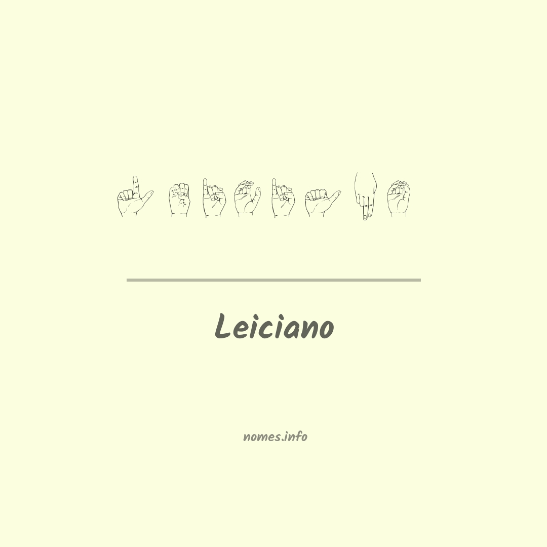 Leiciano em Libras