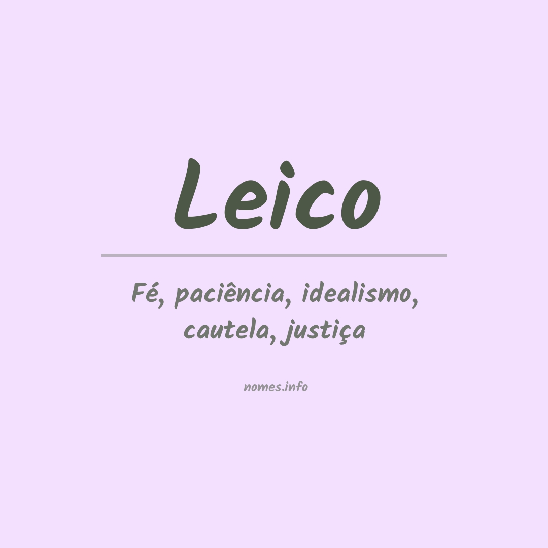 Significado do nome Leico