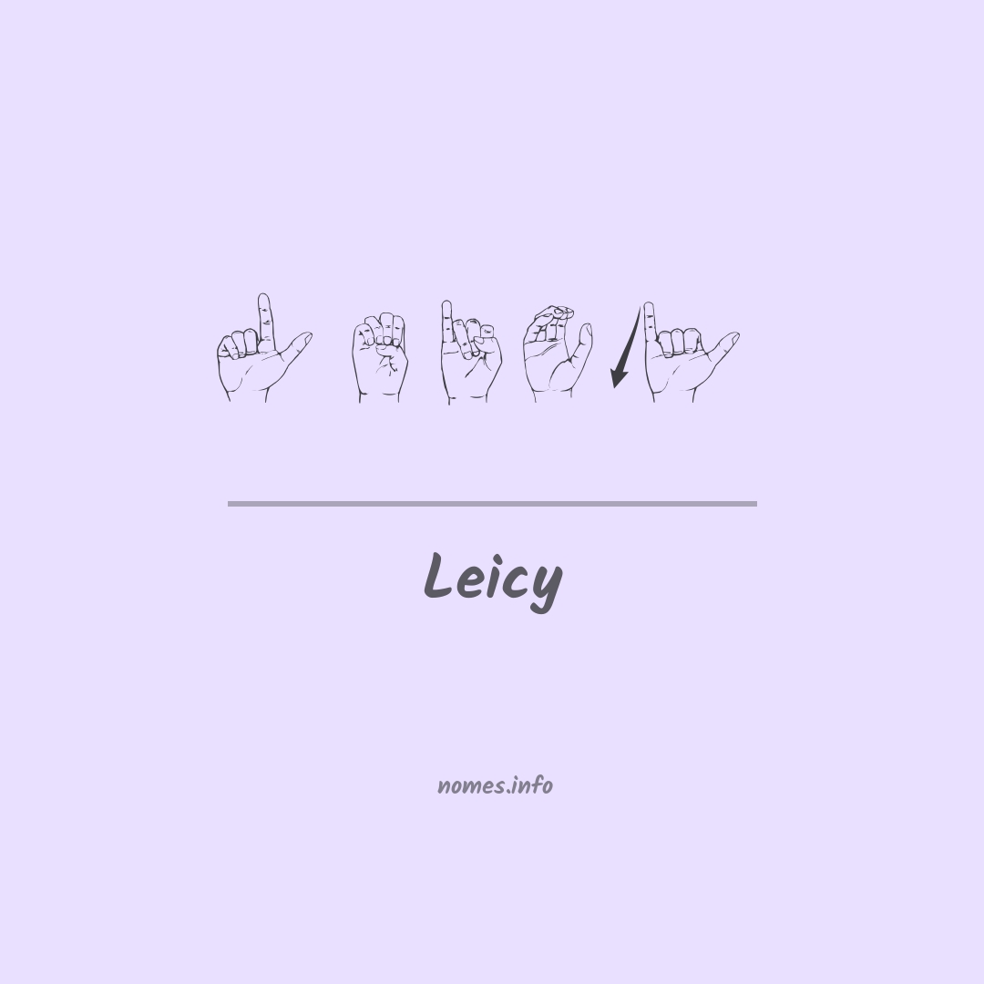 Leicy em Libras