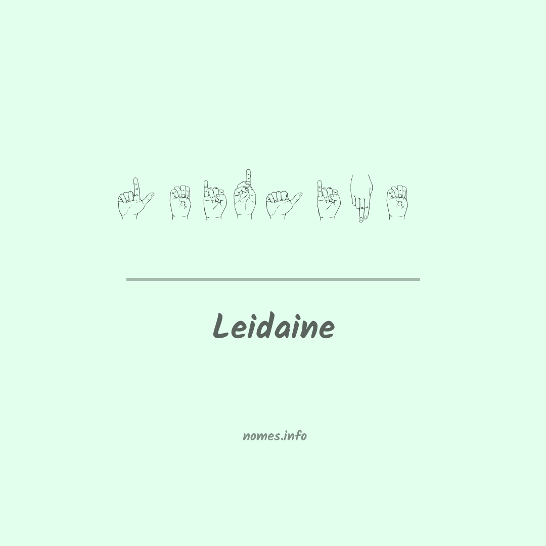 Leidaine em Libras