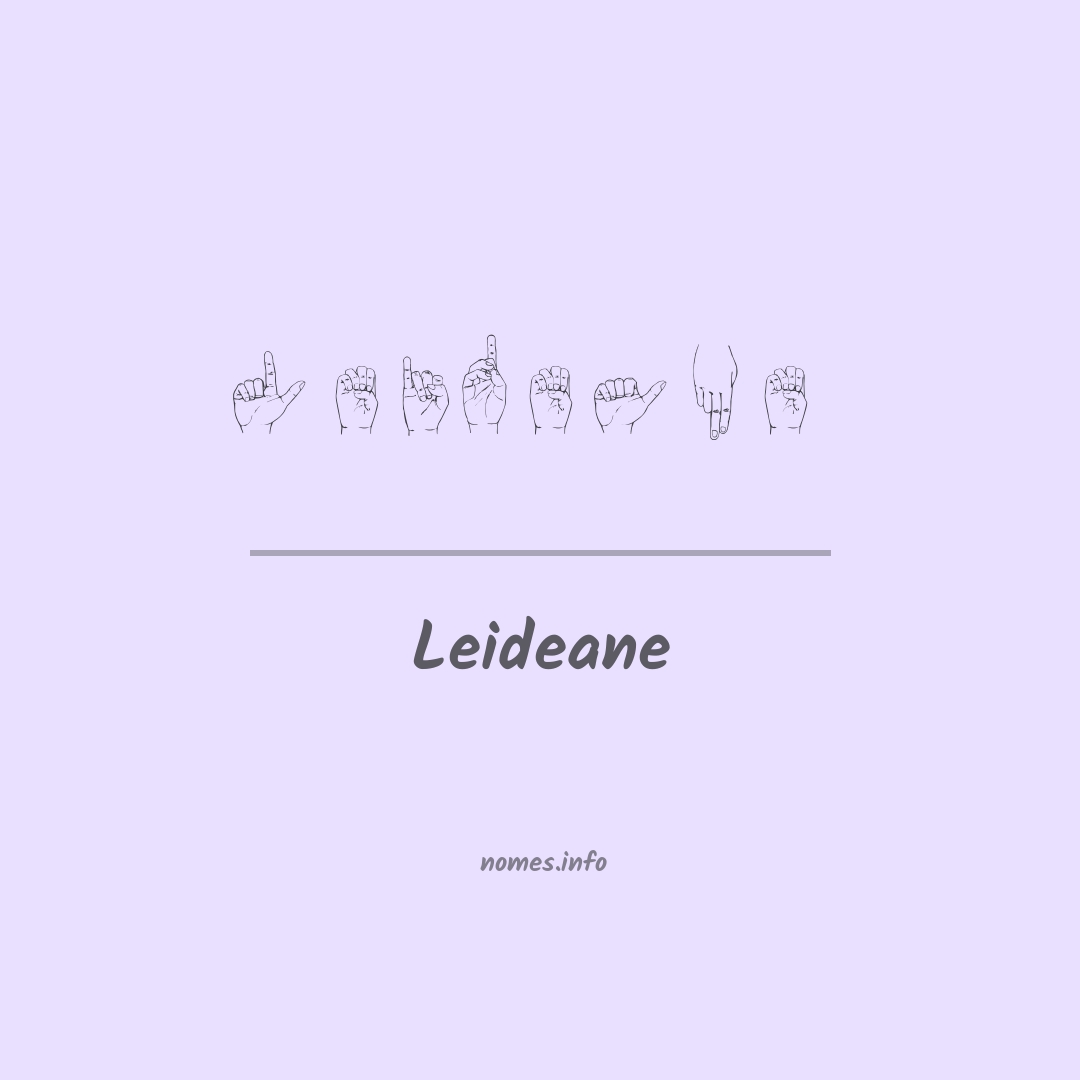 Leideane em Libras
