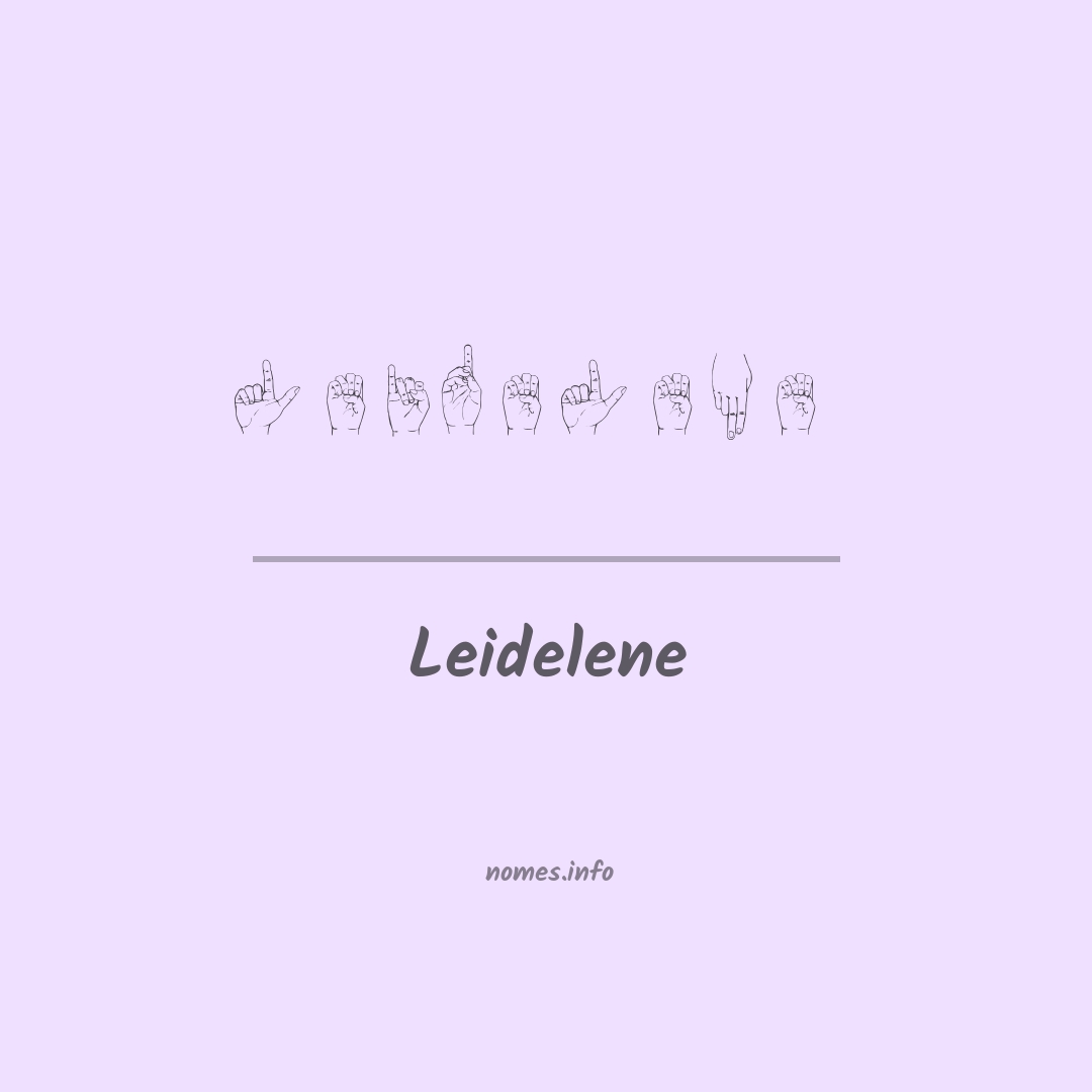 Leidelene em Libras