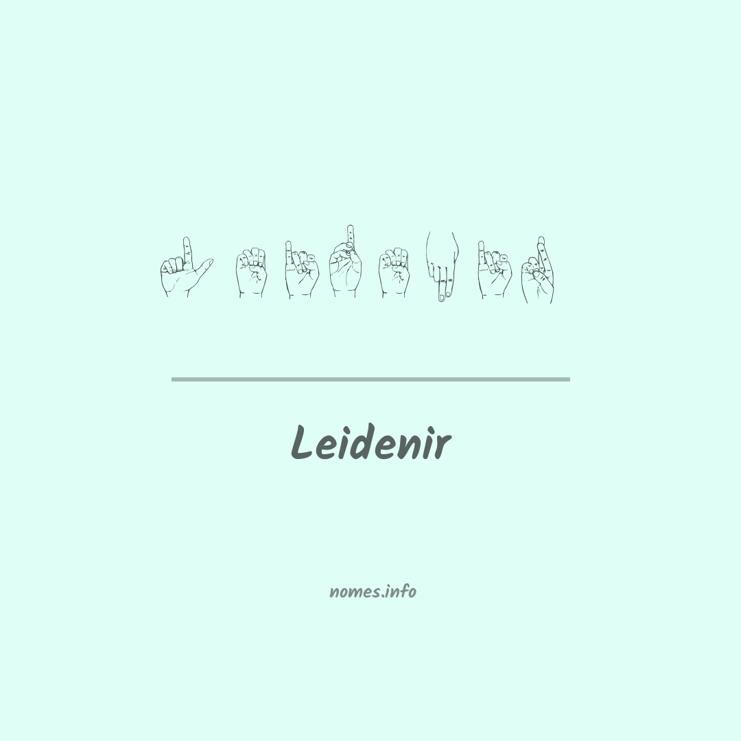 Leidenir em Libras