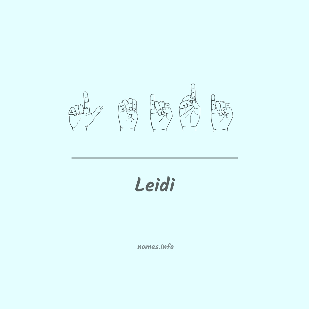Leidi em Libras