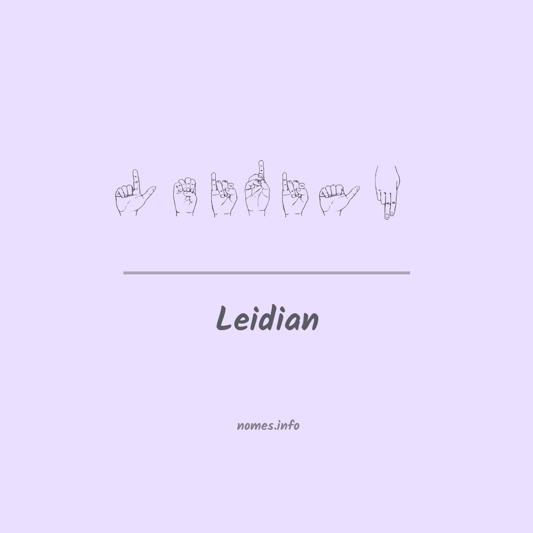 Leidian em Libras