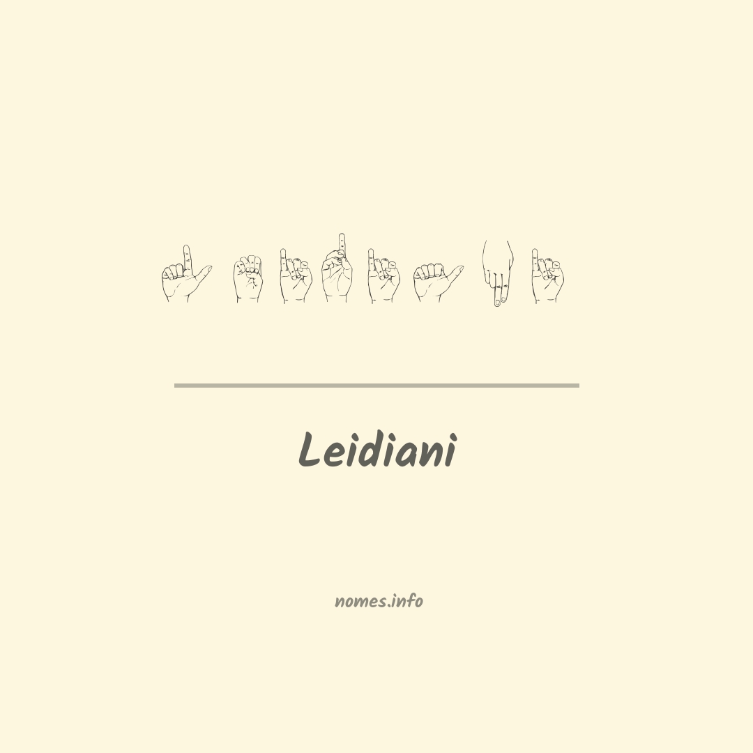 Leidiani em Libras