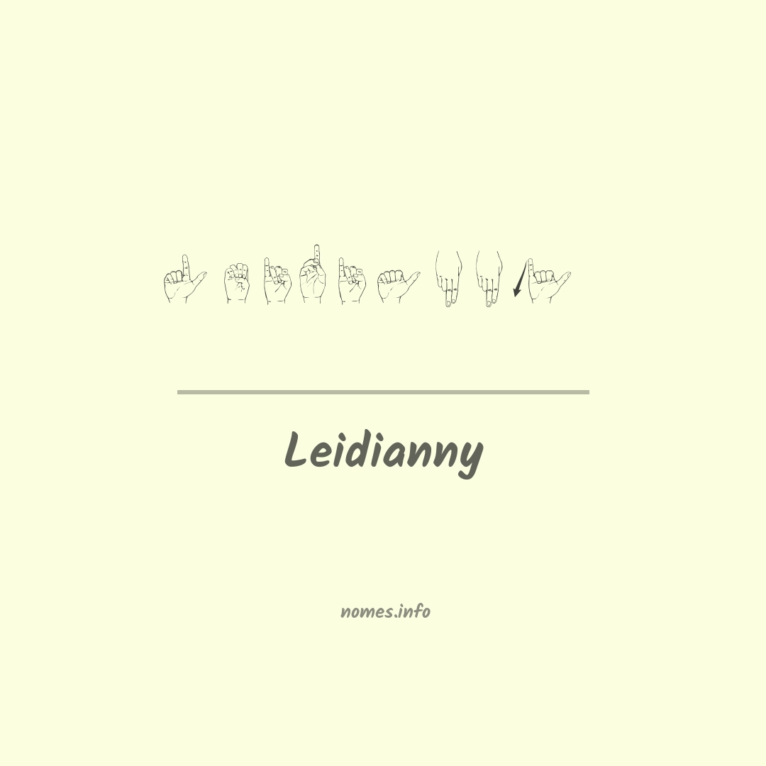 Leidianny em Libras