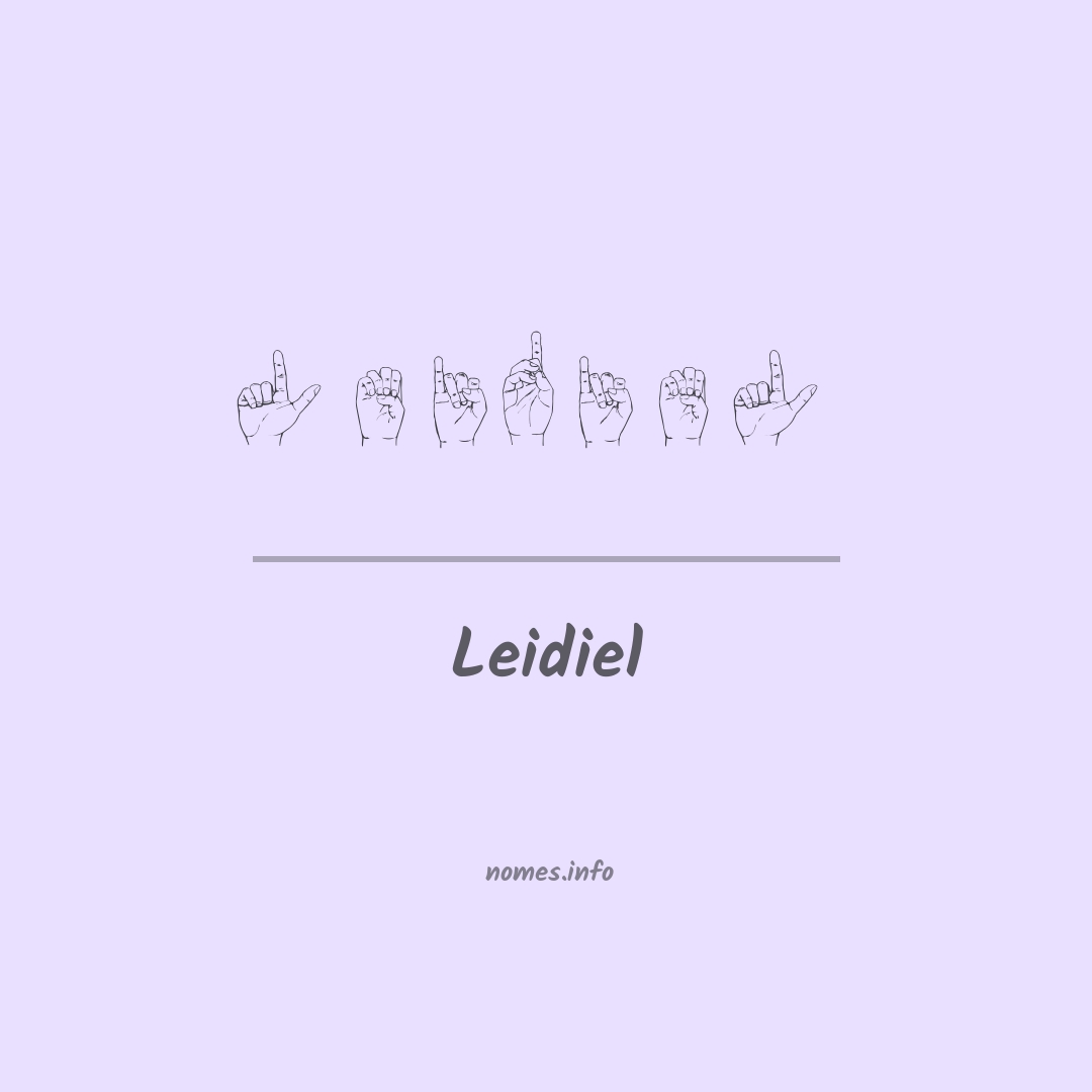 Leidiel em Libras
